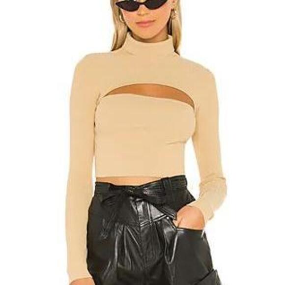 Tasha Cut Out Sweater in Toast - Picture 2 of 5